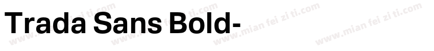 Trada Sans Bold字体转换